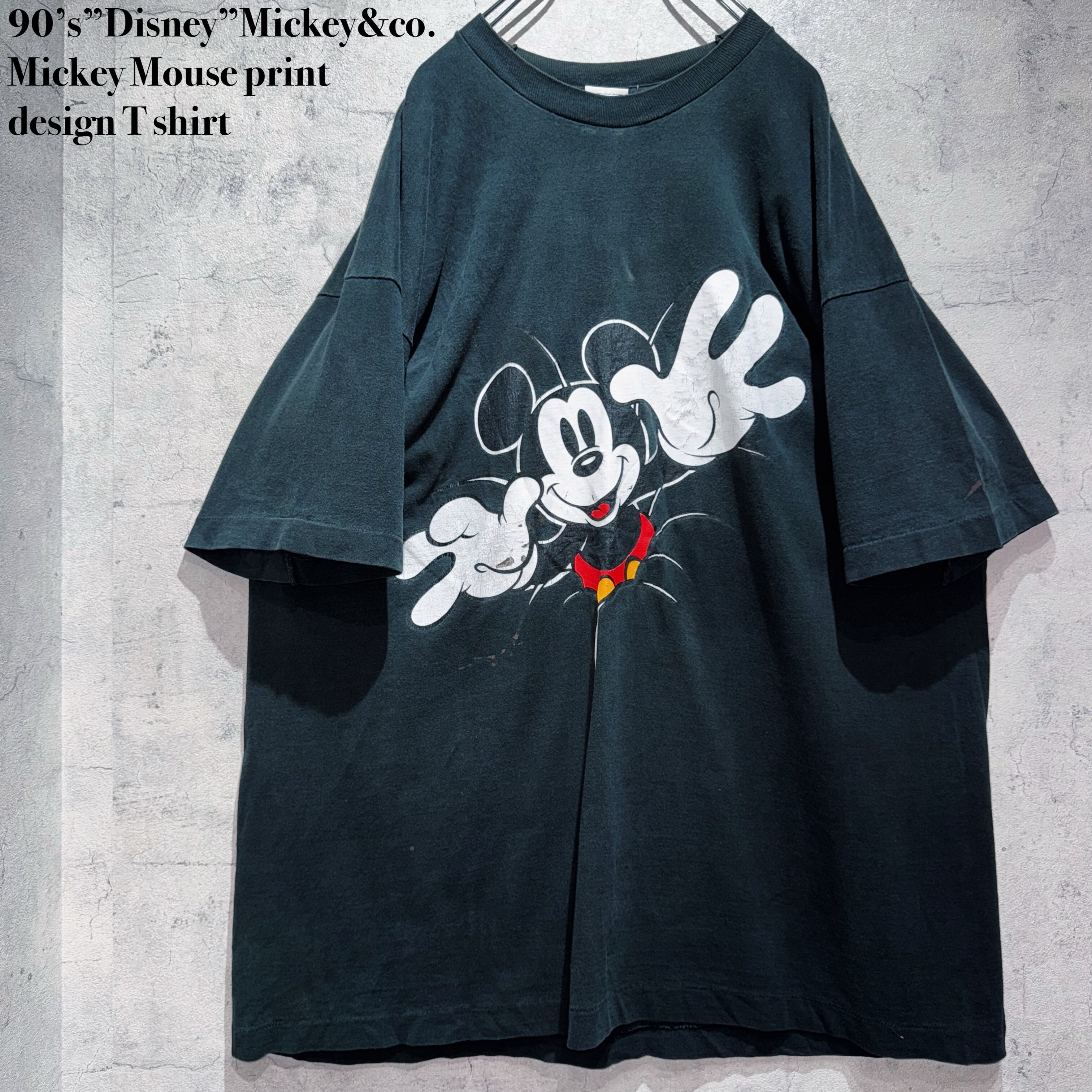 90’s”Disney”Mickey&co. Mickey Mouse print design T shirt