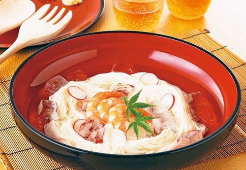 【食器】ラージボウル黒内朱(サーバー付)