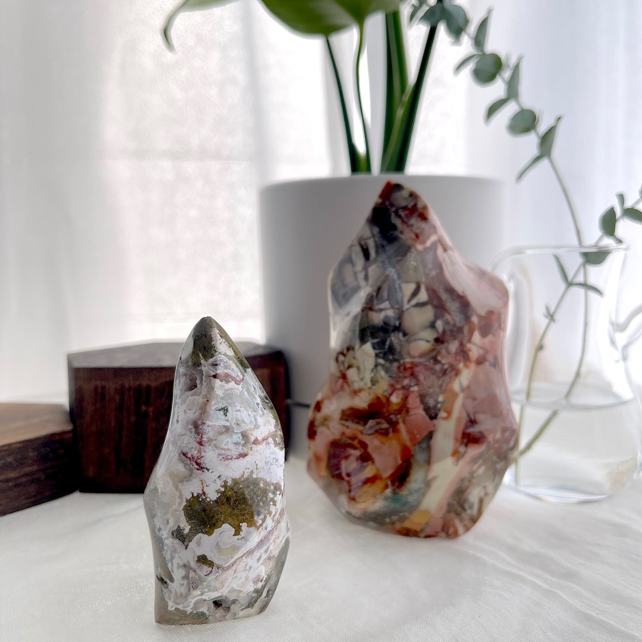 オーシャンジャスパー*フレイム*250801-02*天然石*置き物*インテリアストーン