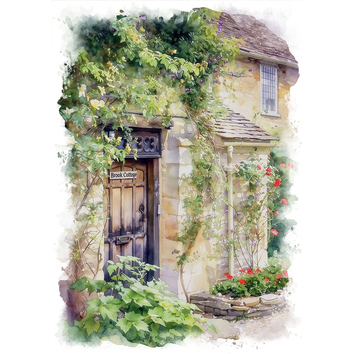 絵画 イギリス 風景画(街並み) ロンドン ハムステッド インテリア