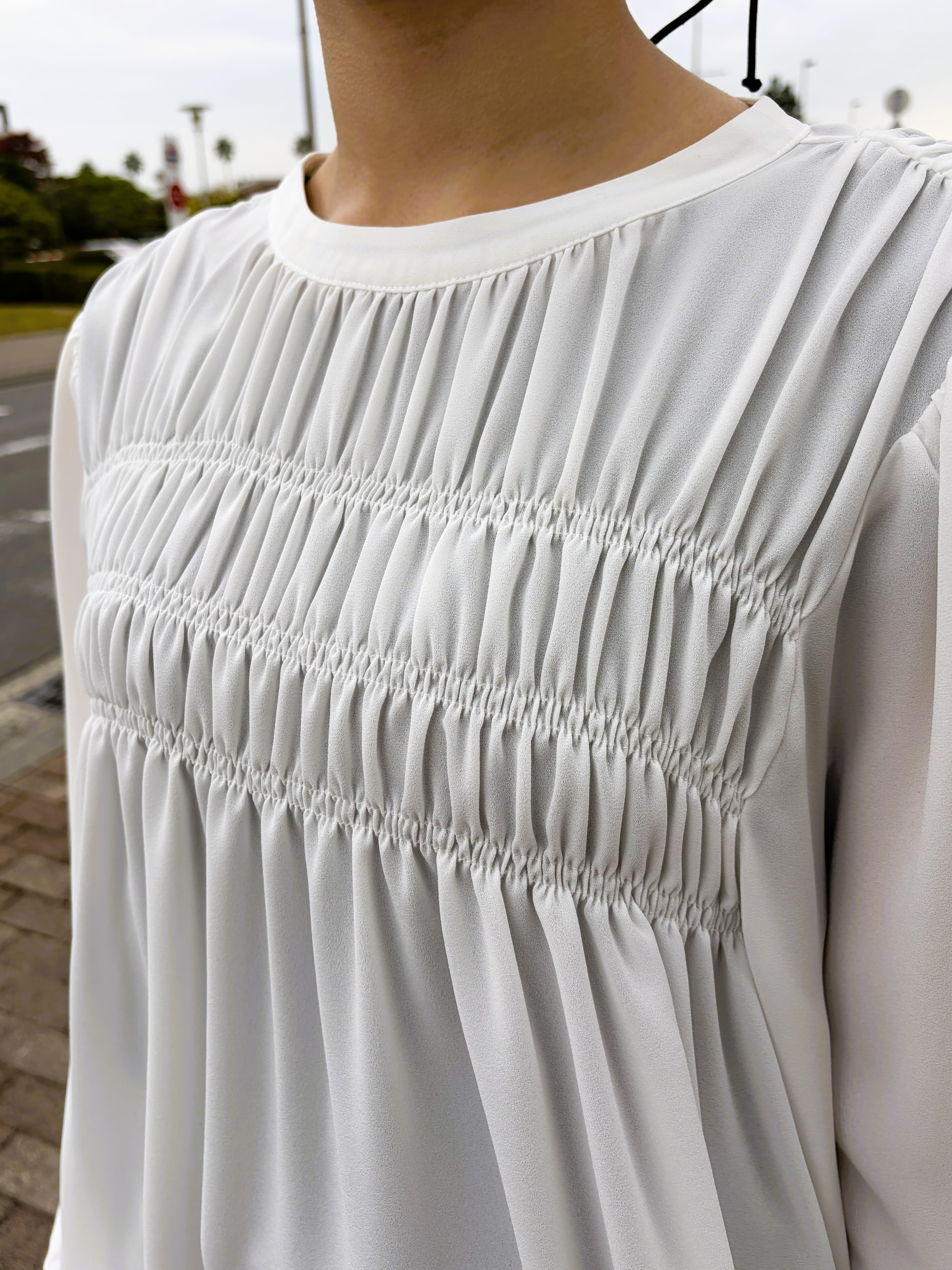 9286KT】シフォンシャーリングブラウス（9113-61023） | 9286 Fashion Lab