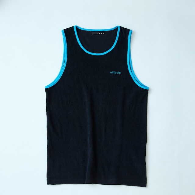 ellipsis pile tank BLACK-TURQUOISE / イリップシス パイルタンク ブラック-ターコイズ