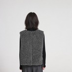 サイドリボン付き Vネックボアベスト レイヤード・ノースリーブ