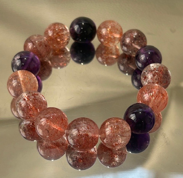 スーパーセブン（４A⁺）高品質多種混合石　29　ブレスレット