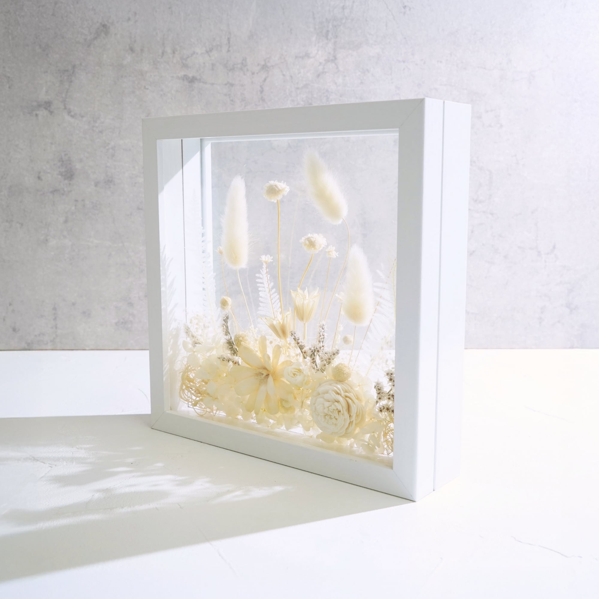 【ホワイト】フレームフラワー Lサイズ ガーデンタイプ FL-40≪限定1点≫