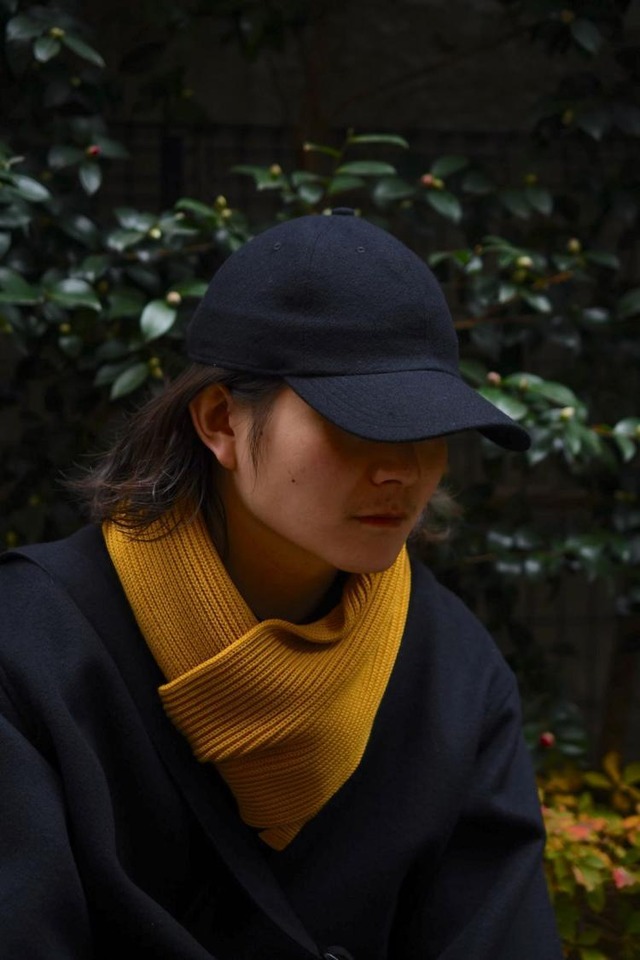 SHUKUJU WOOL 6 PANEL CAP (NAVY)