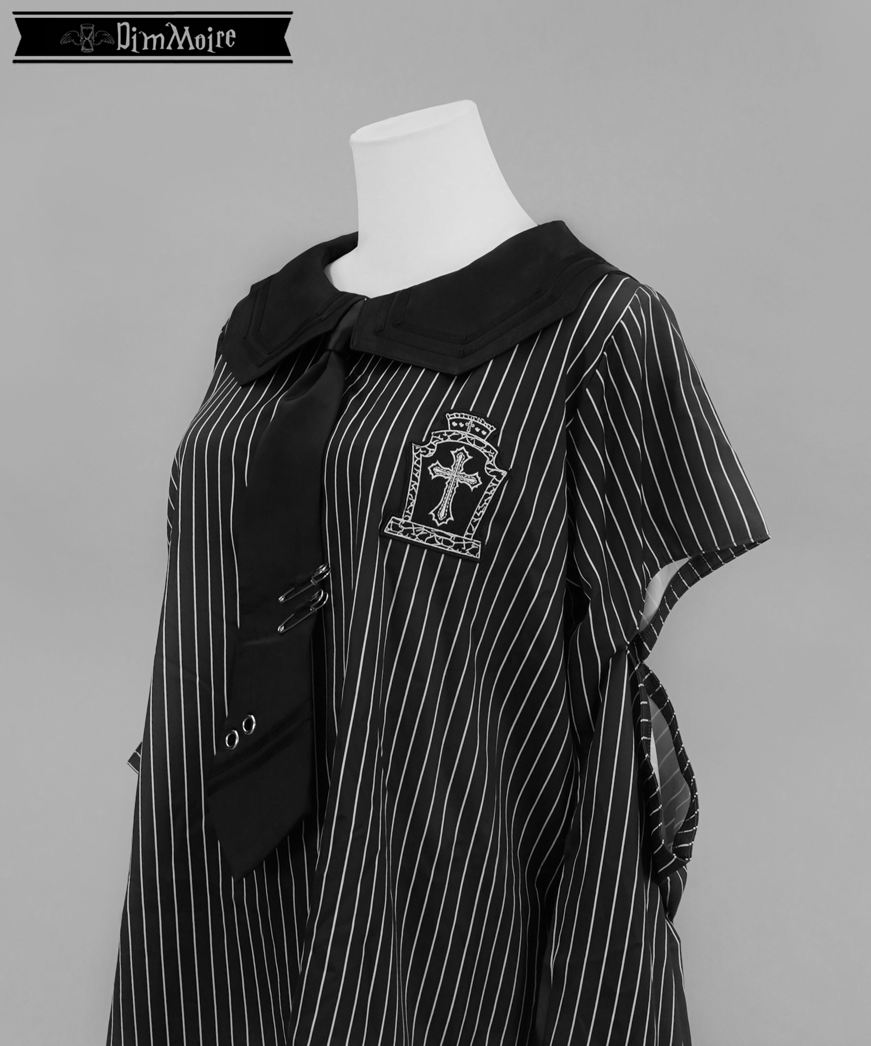 Gothicセーラーシャツ【Stripe】 | DimMoire