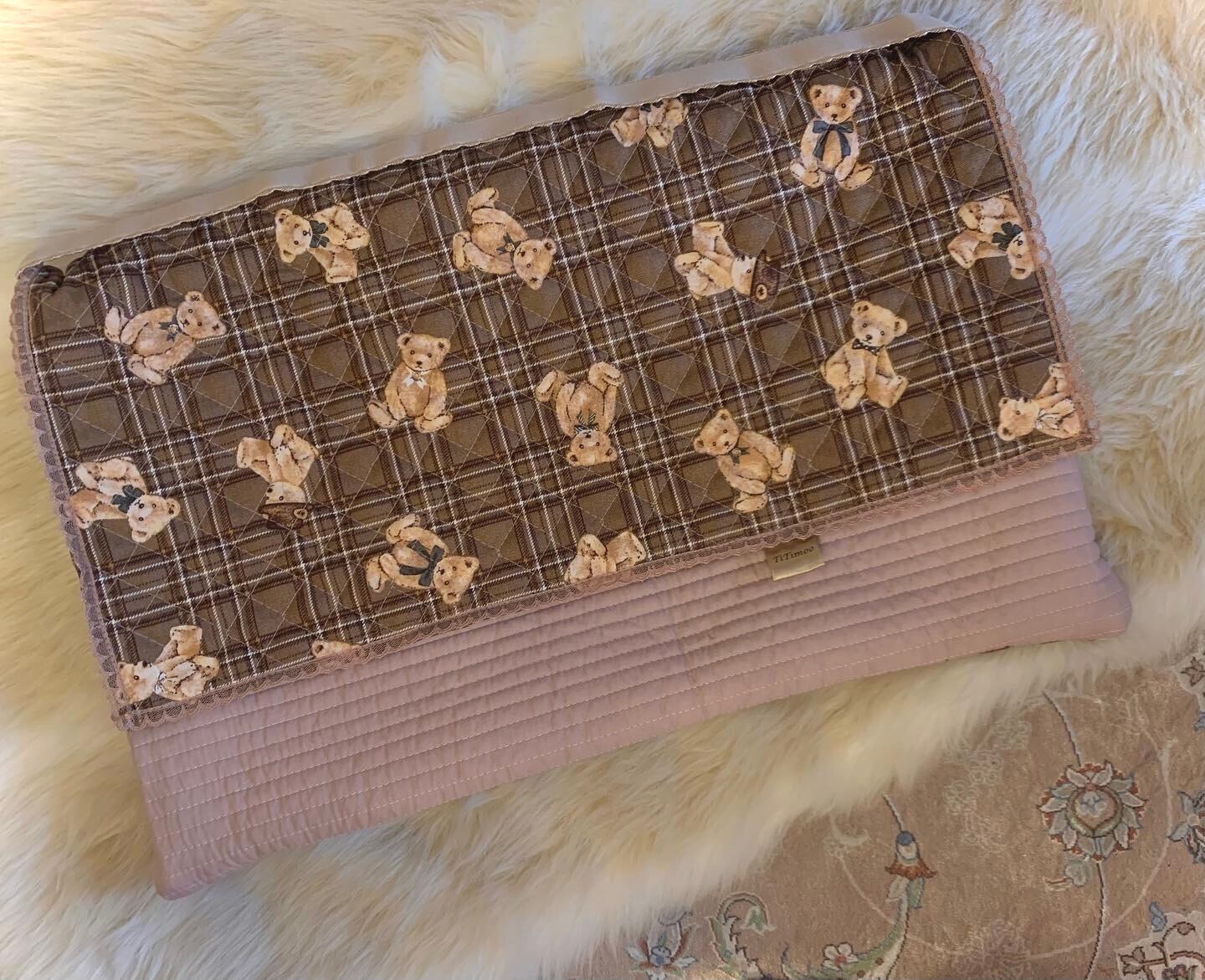 防災頭巾カバー⭐アメリカン・くま柄⭐ハンドメイド⭐座布団タイプ 防災頭巾カバー⭐アメリカン・くま柄⭐ハンドメイド⭐座布団タイプ