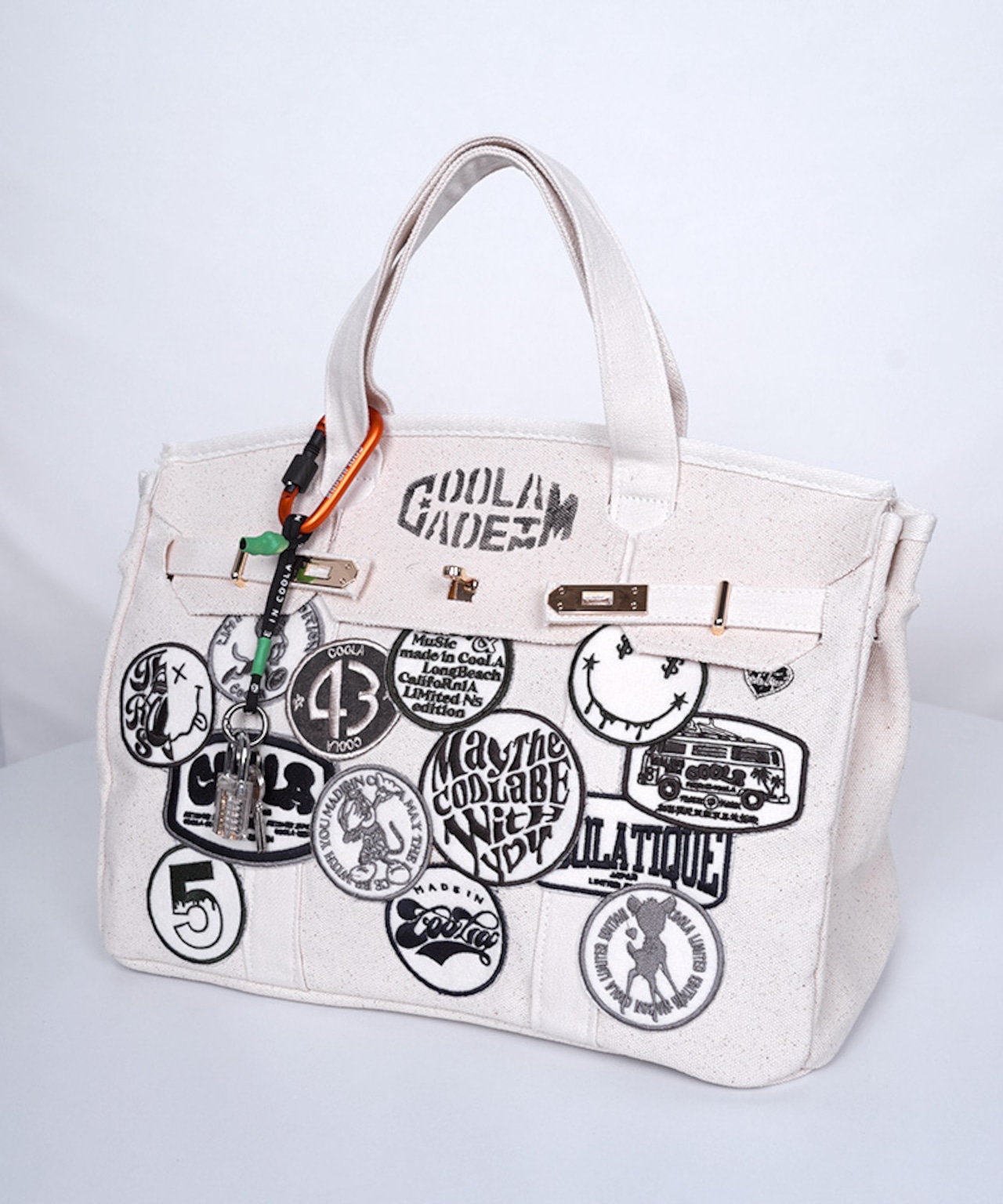 【直営限定ITEM】TYPE-B マルチワッペンターンロックハンドバッグ CQ-48507H