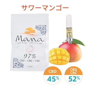 【サワーマンゴー】CBD VAPE　カートリッジ 0.5ml（CBD リキッド ベイプ カートリッジ 電子タバコ）