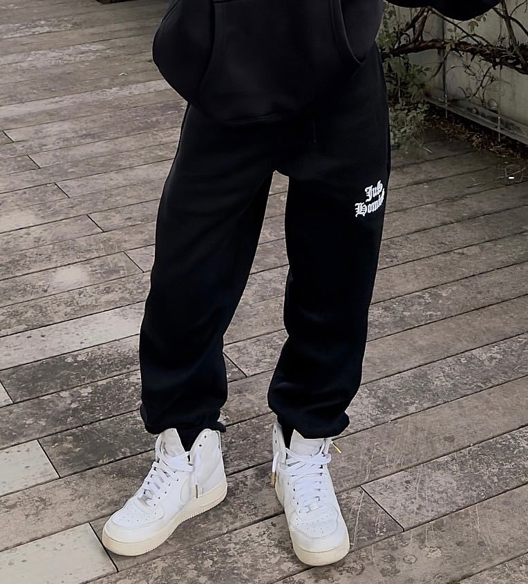 HOMIES side sweat pants black /HOMIES SIDE PANTS BK