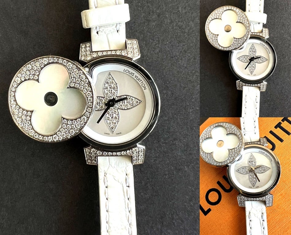 LOUIS VUITTON ルイヴィトン K18 WG 金無垢 タンブール ビジュ
