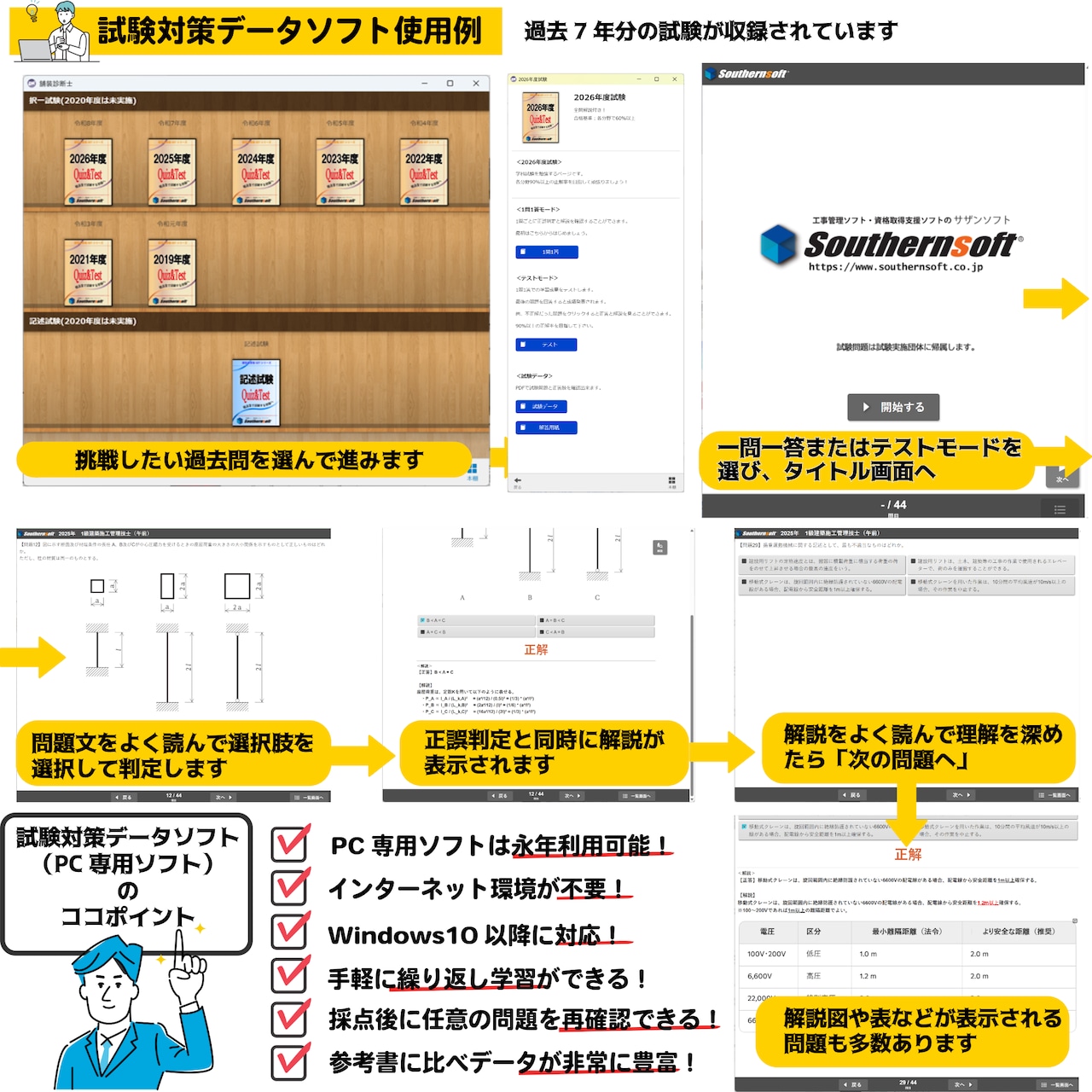 舗装診断士試験学習セット 択一＆記述試験 令和9年度版 スタディトライ