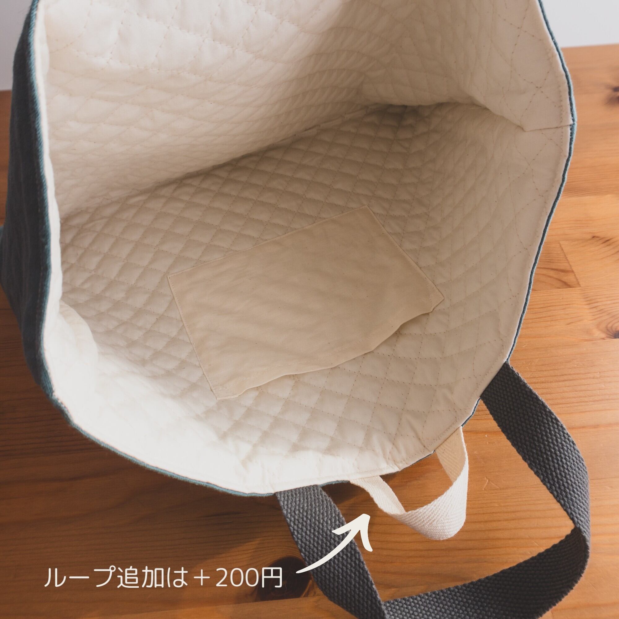 入園入学セット 4点 ブルーグリーン 緑 リバティ イニシャル ワッペン