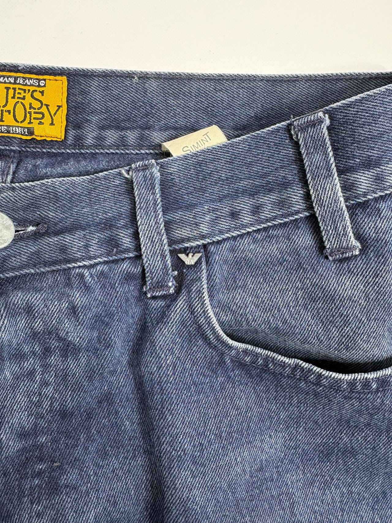 Made in Italy Armani Jeans Faded Navy Denim Pants