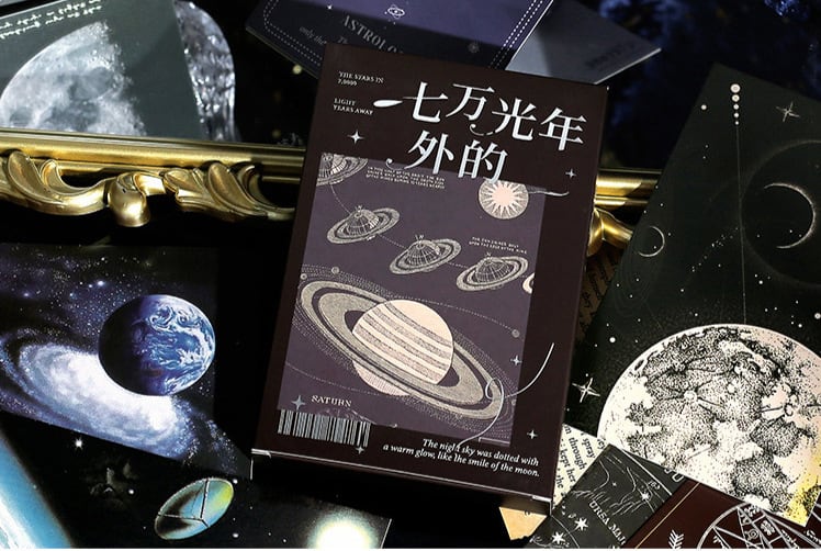 ビンテージ系ポストカード 七万光年先の星 30枚 海外製 惑星やその軌道