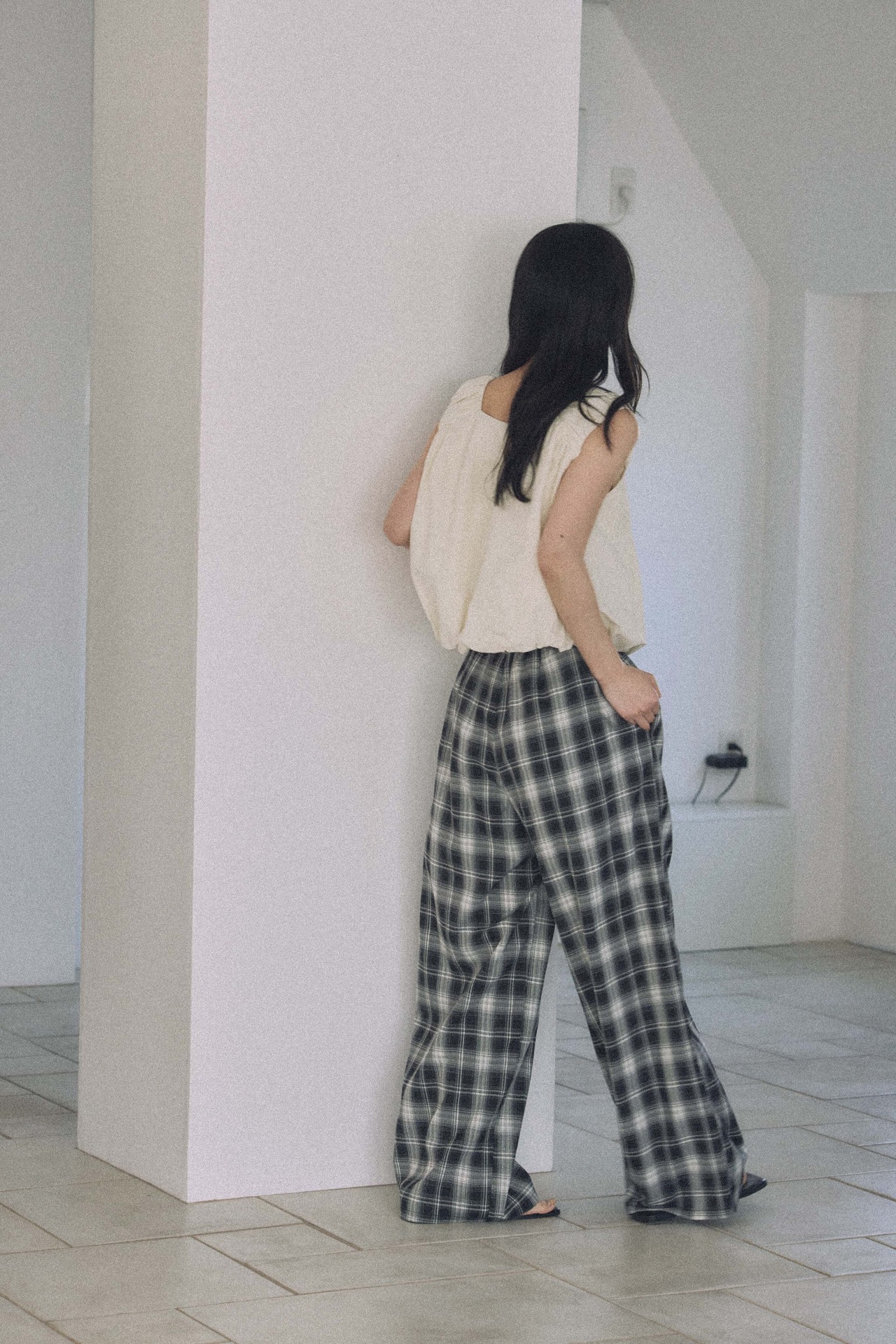 DU260520 Check Relux Pants 【set up可】【T sizeあり】【7月上旬一部予約商品】