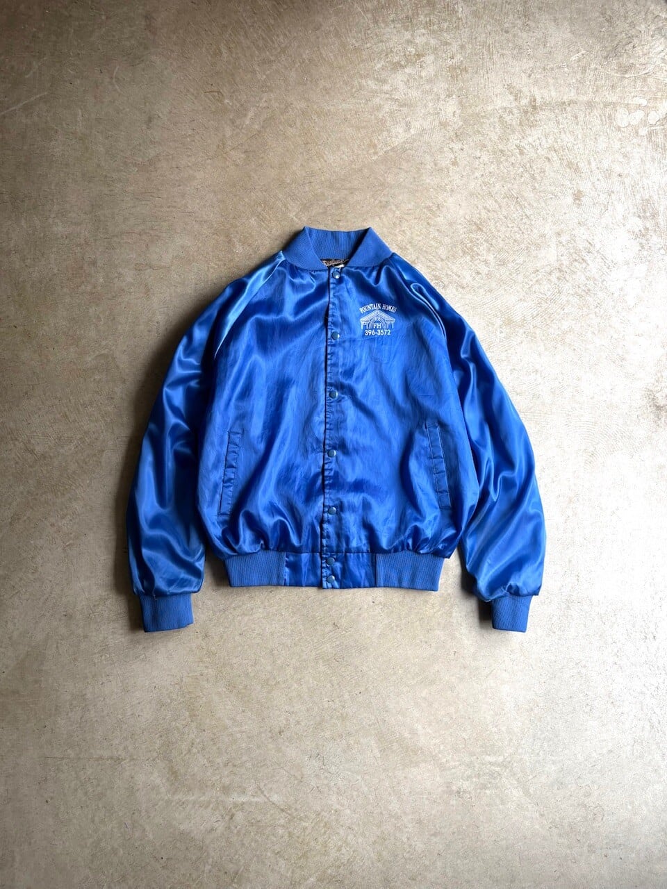 USA製 80's-90's AUBURN SPORTSWEAR “NYLON SATIN VARSITY JACKET”