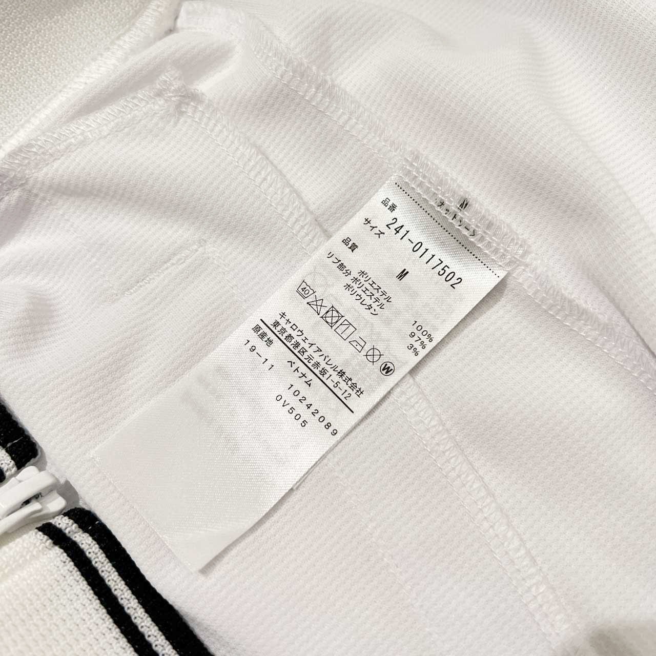 Callaway キャロウェイ ダブルジップ トラックジャケット ジャージ サイズ M /ホワイト/ゴルフ/スポーツ