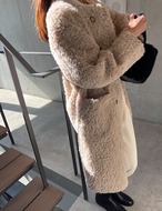 【新作5％OFF・3日間】Wool Long Boa Coat_4colors