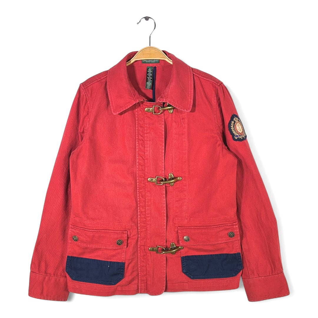 ラルフローレン ローレンジーンズカンパニー ファイヤーマンジャケット コットン RALPH LAUREN ウィメンズS 古着 @DZ0723