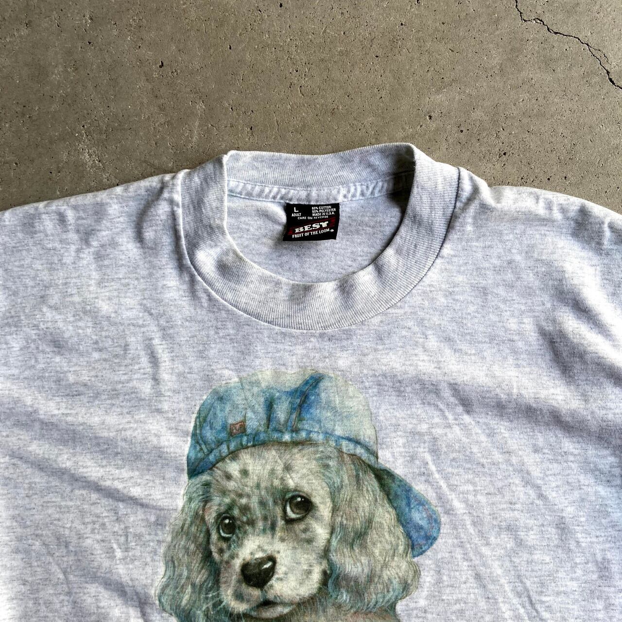 90'sヴィンテージ  Tシャツ　犬　ドッグ　アメリカ製　シングルステッチ