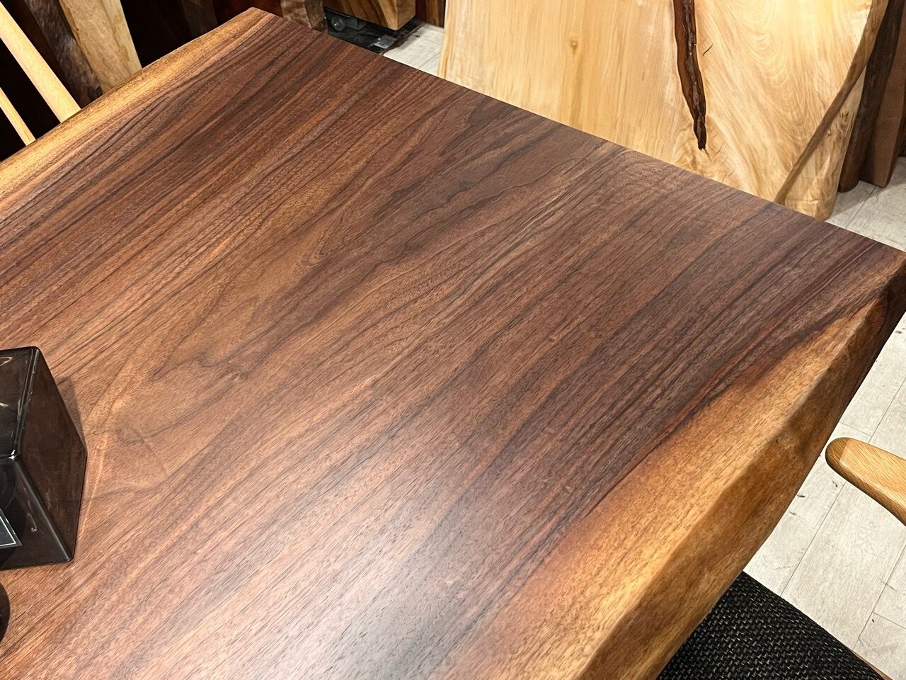 OUTLET】ウォールナット_1520×830-735×55_新宿店_テーブル天板/一枚板