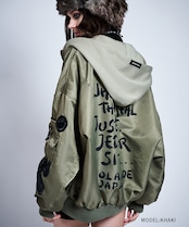 【直営限定ITEM】バックペイントフーディードッキングMA-1 (KHAKI) CQ-47059H