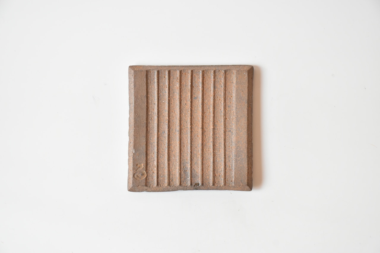 小代瑞穂窯 / 福田るい : 印花 タイル (小) ⑤