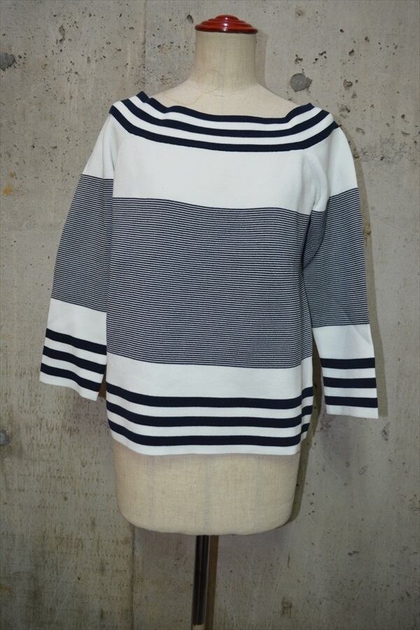 マーガレットハウエル MHL. MARGARET HOWELL ボーダー ロング Tシャツ