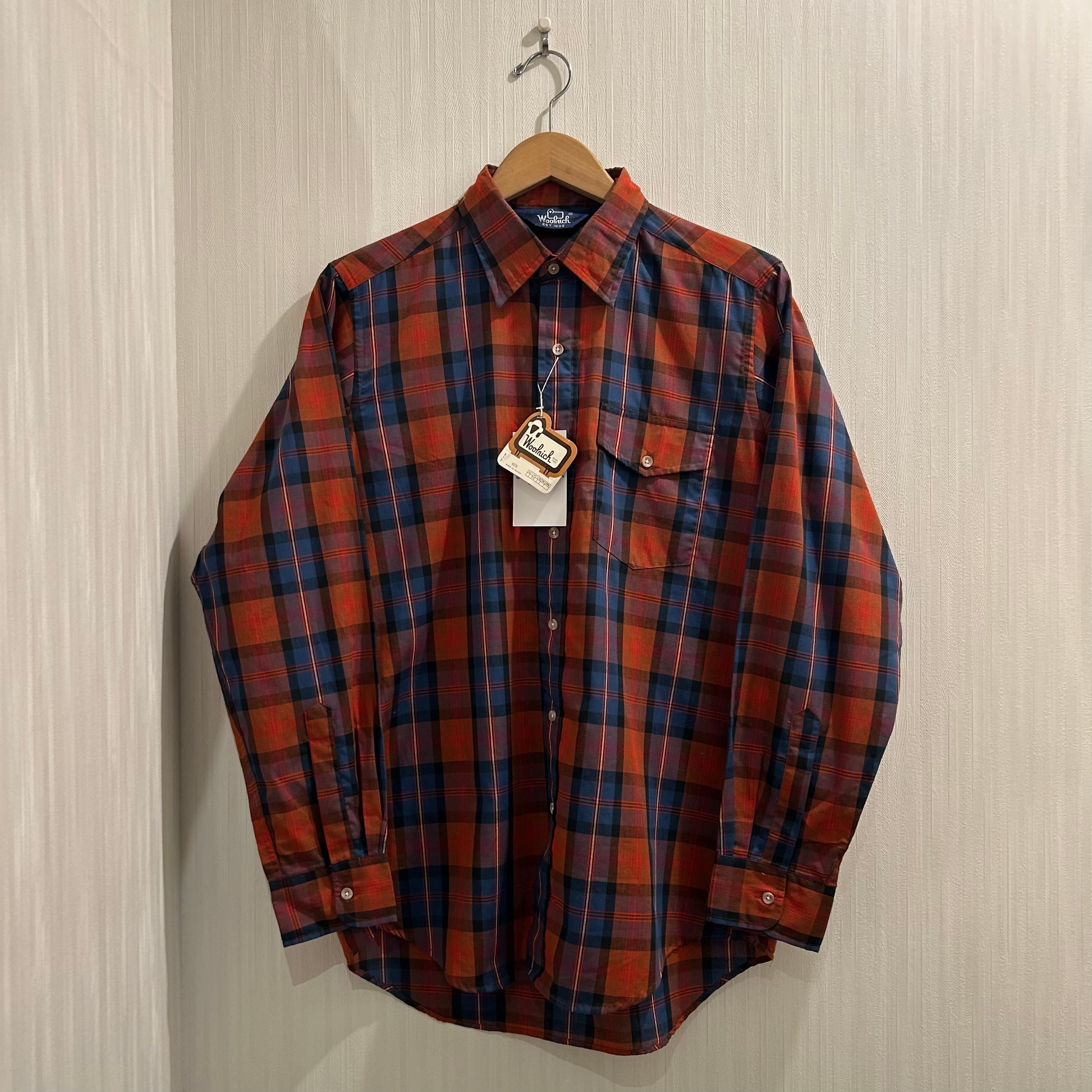 Dead Stock!! 1980s Wool Rich Cotton/Polyester Shirt