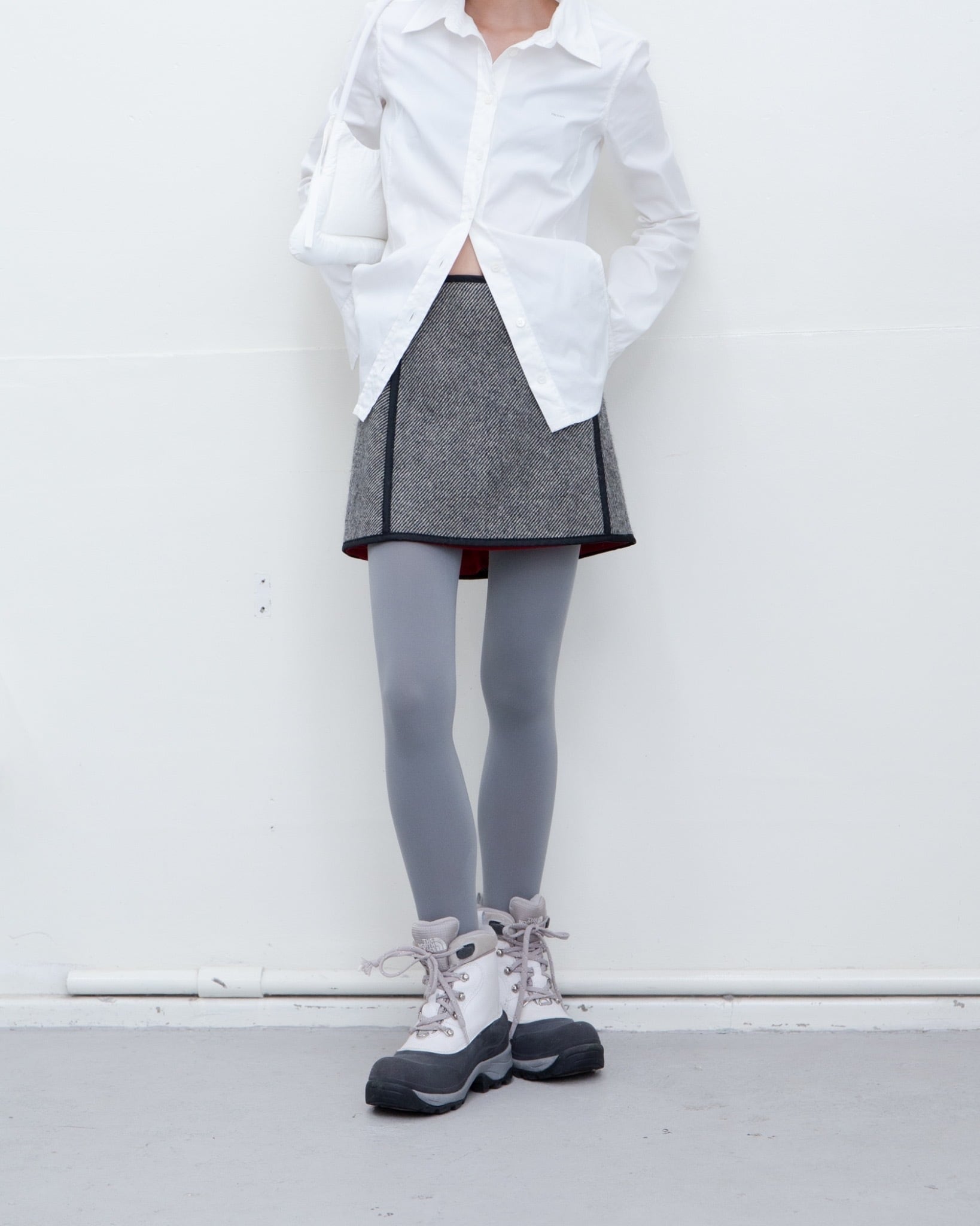 1990s PRADA - piping woolen mini skirt | LUIK FINN