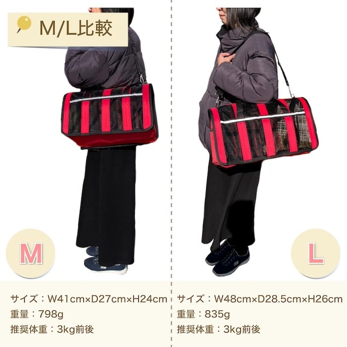 Lペット用キャリーバッグ メッシュ 5色 ac18252-18256 夏用 通気性