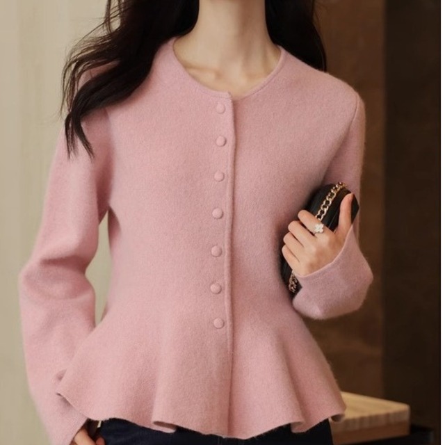 ペプラム ニット カーディガン 3412431