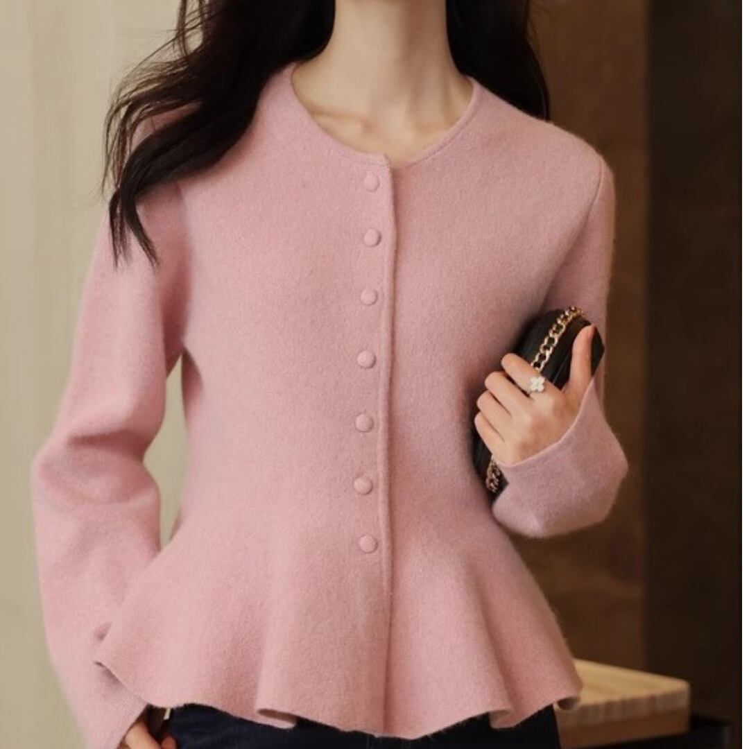 ペプラム ニット カーディガン 3412431