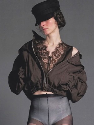【26AW】push BUTTON プッシュボタン / ブルゾン / BROWN HYBRID WIND BREAKER JACKET