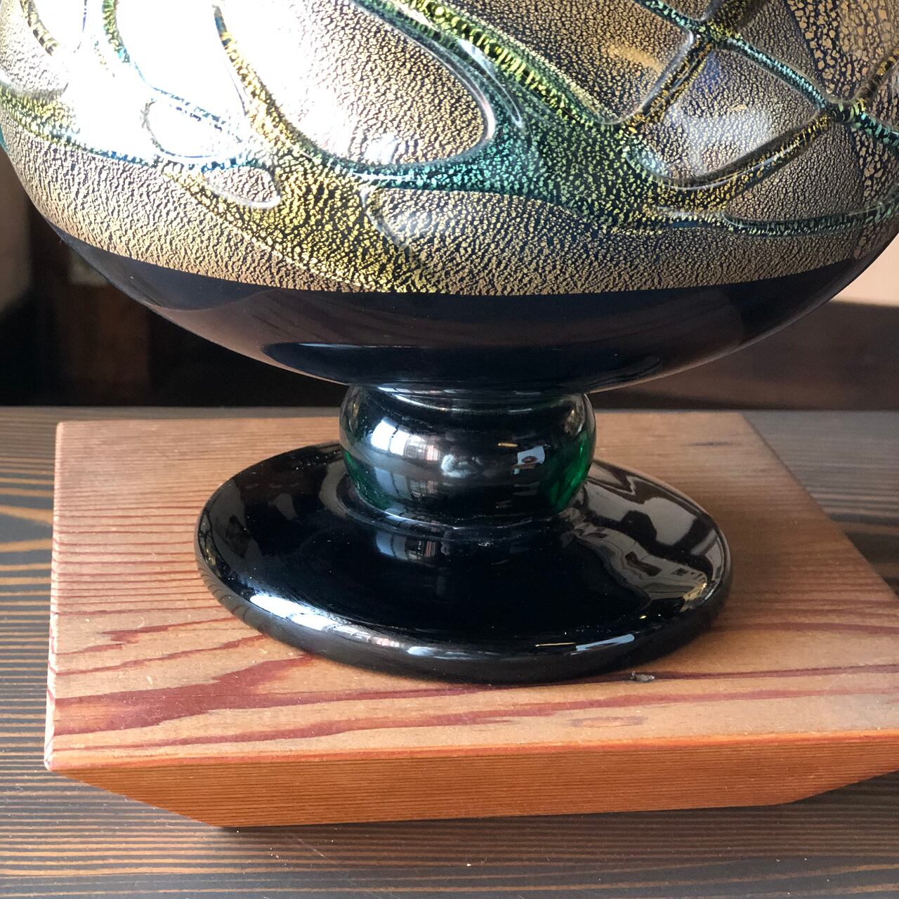 津軽びいどろ 花器（青） | 古材とアンティーク雑貨 はくたけ