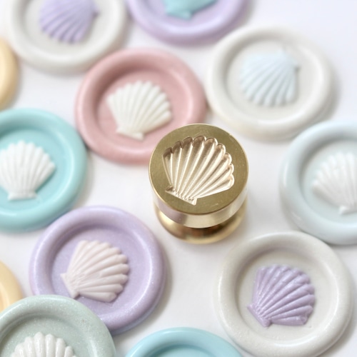 【Original】Wax seal stamp│Mini shell【15mm】