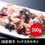 送料無料 国産和牛 ミックスホルモン（真空パック） 冷凍 300g