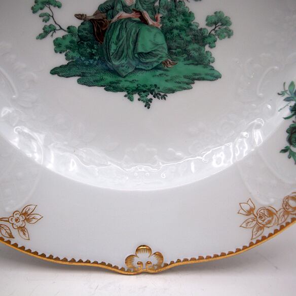 マイセン Meissen グリーンワトー 皿 プレート アンティーク マイセン Meissen グリーンワトー 皿 プレート アンティーク