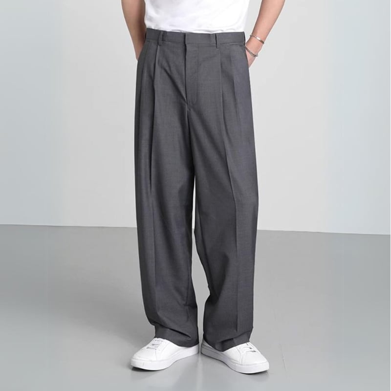 ワイドレッグスモールスーツパンツ C10005