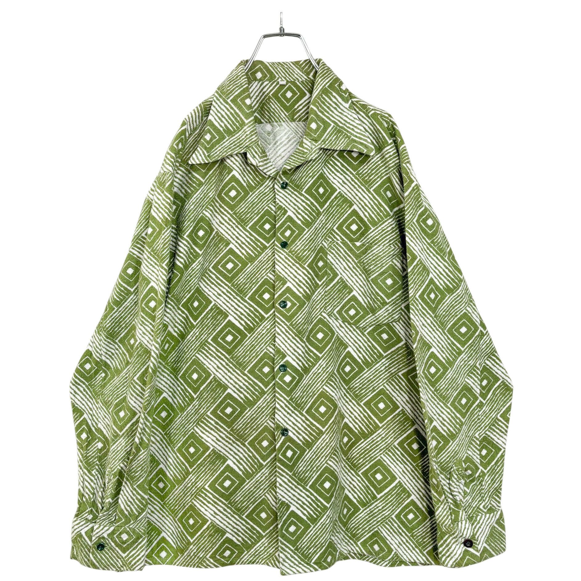 70-80s McKENZIE Imperial L/S all patterned pajamas shirt | 無無