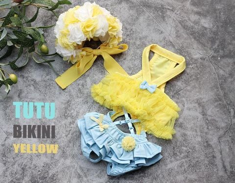 予約【HAPPYJJANGGU】Tutu Bikini《Yellow》