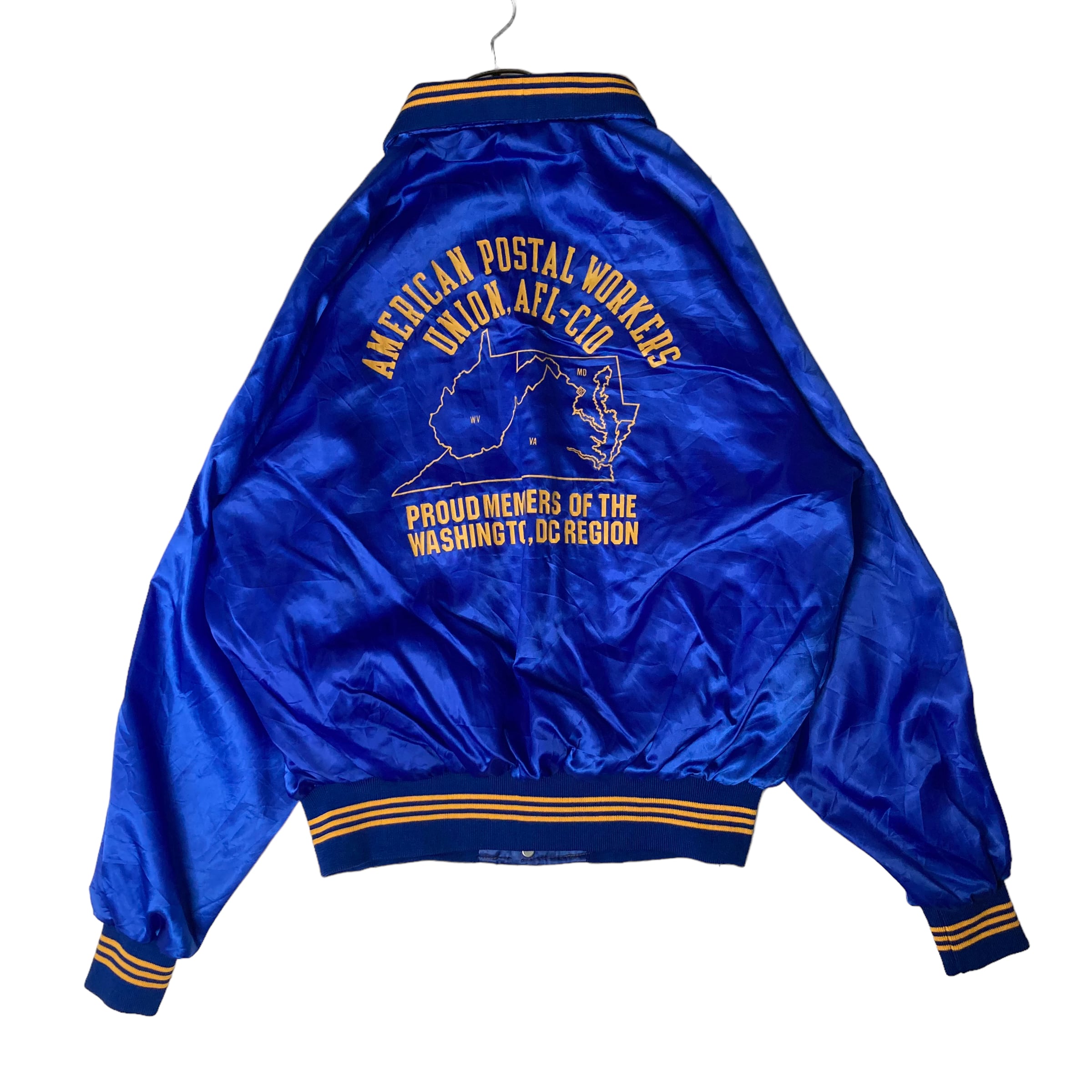 Made in USA】【ラグランスリーブ】MVP ナイロンスタジャン XL 