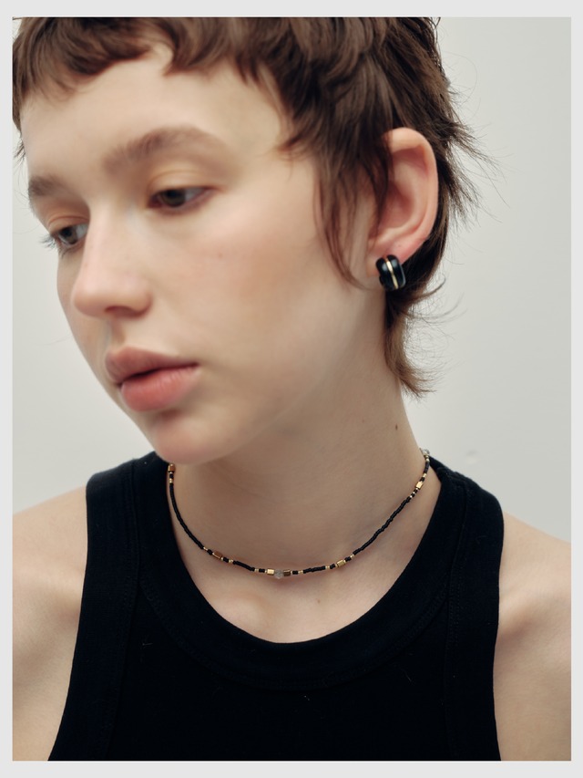 Necklace -Black×Gold-