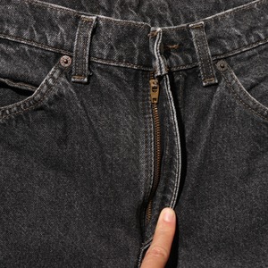 極美品 32×32 Levi's 505 USA 先染め黒 ブラックデニムパンツ オレンジタブ リーバイス