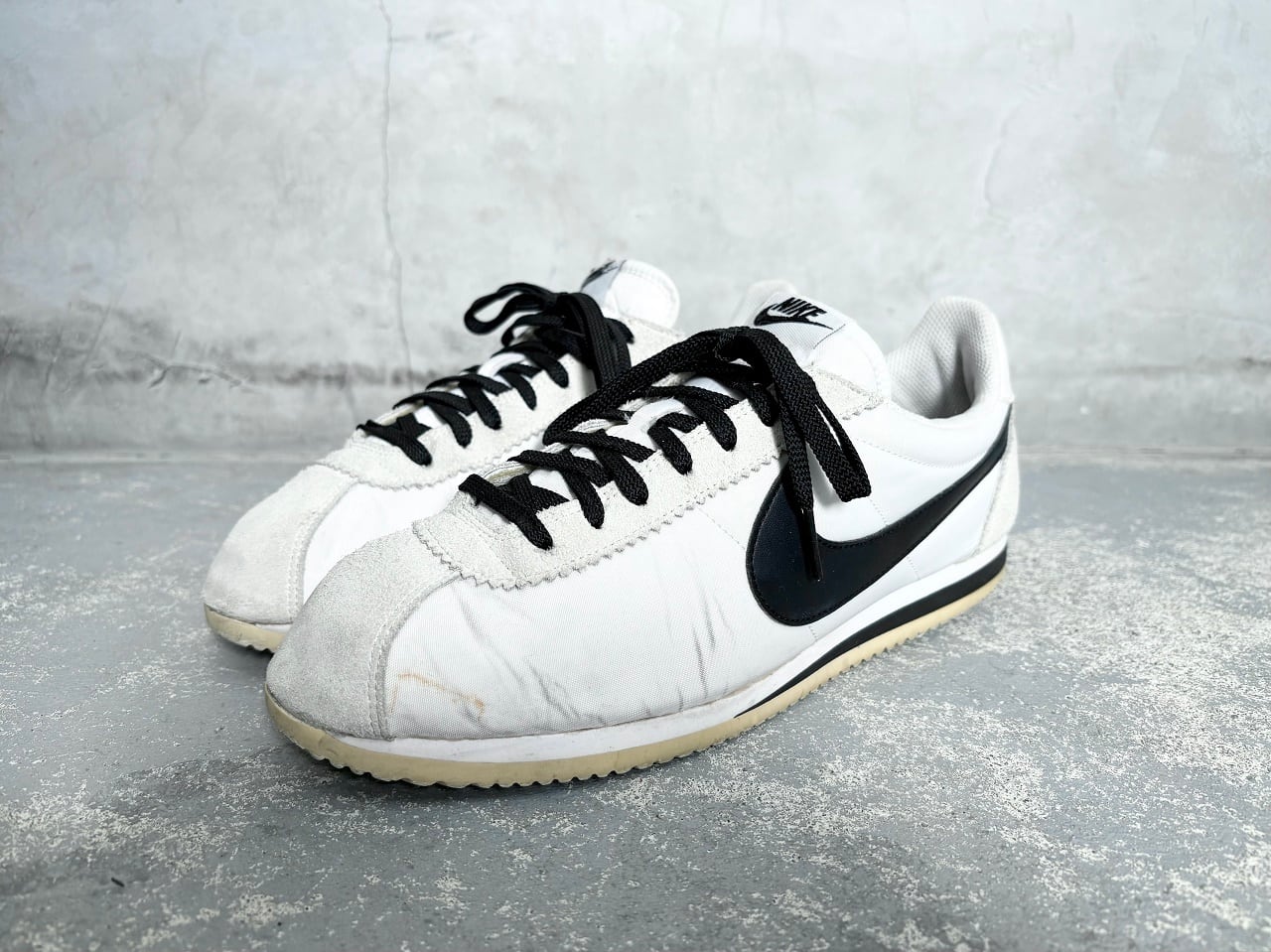 2015 NIKE CLASSIC CORTEZ NYLON WHITE/BLACK-LIGHT BONE