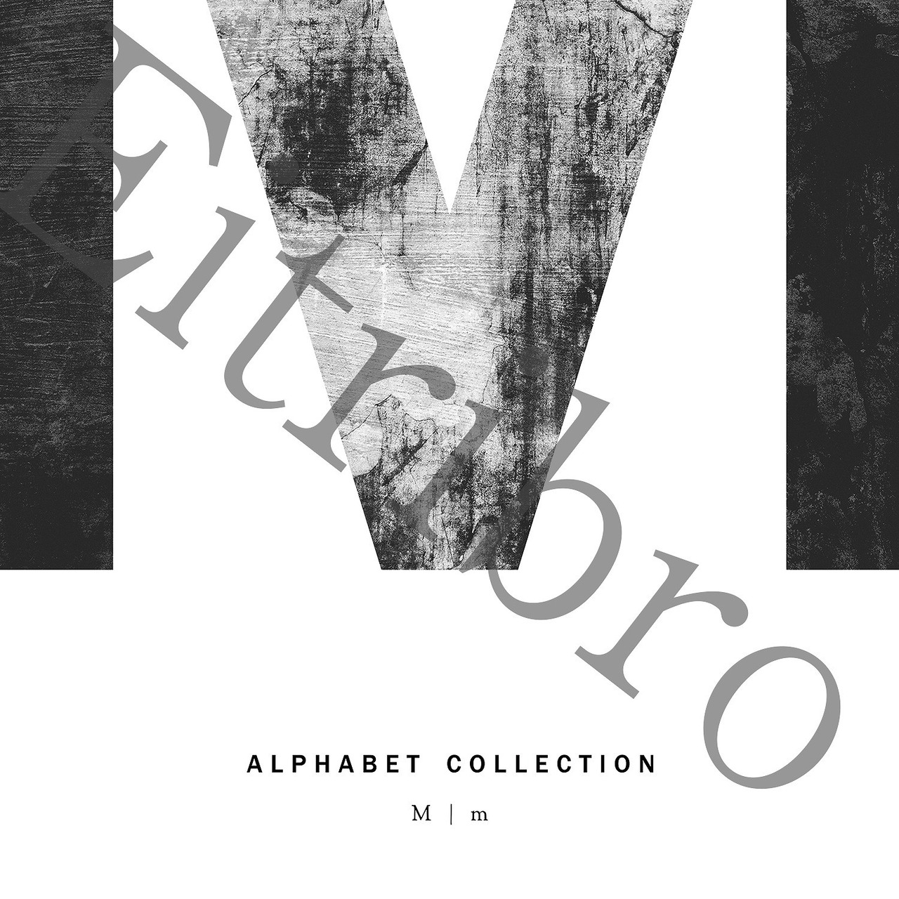 アートポスター / ALPHABET COLLECTION：M　eb081m