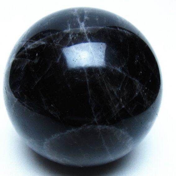 モリオン 黒水晶 丸玉 70mm 一点物 151-9479