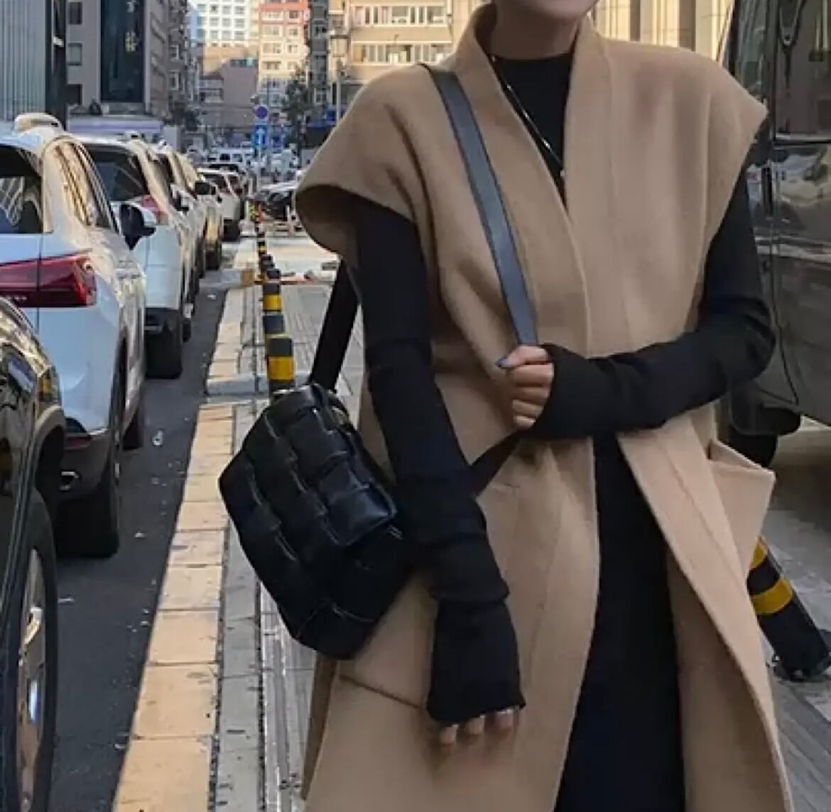 2color / ウールロングジレ